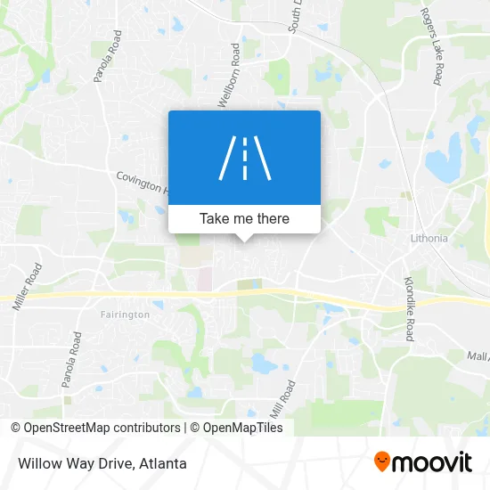 Willow Way Drive map