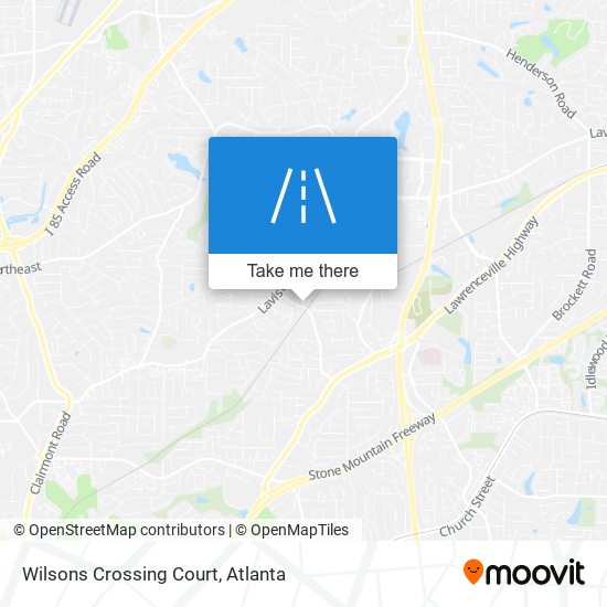Mapa de Wilsons Crossing Court