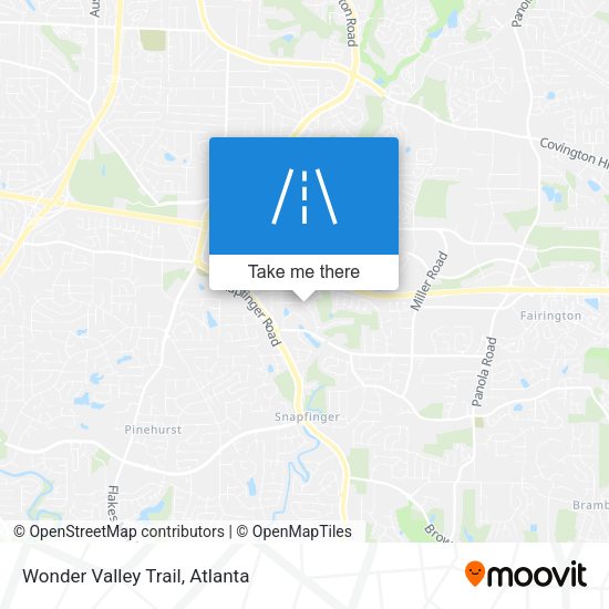 Mapa de Wonder Valley Trail
