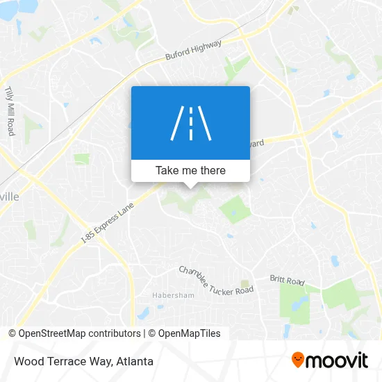 Wood Terrace Way map