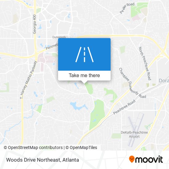 Woods Drive Northeast map