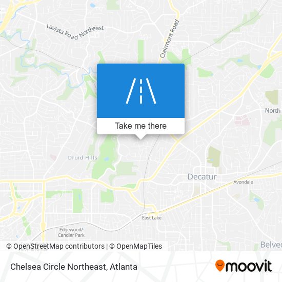 Mapa de Chelsea Circle Northeast