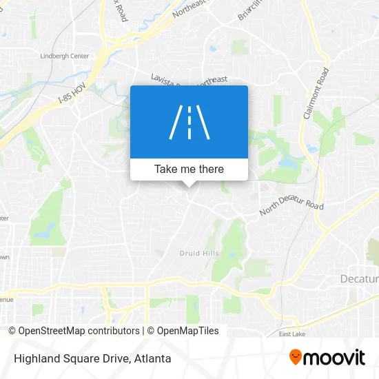 Highland Square Drive map