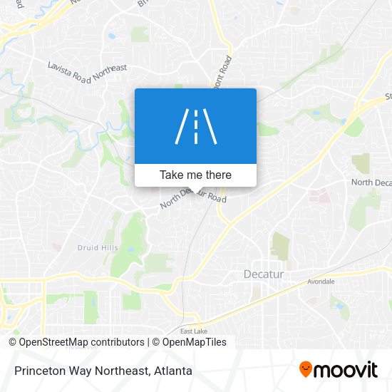 Mapa de Princeton Way Northeast