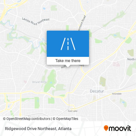 Mapa de Ridgewood Drive Northeast