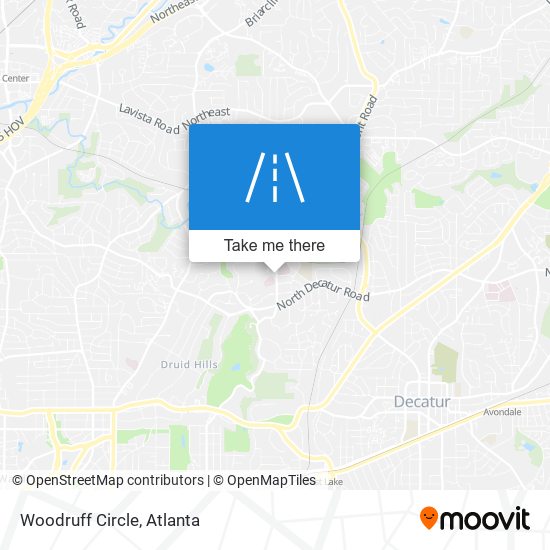 Woodruff Circle map