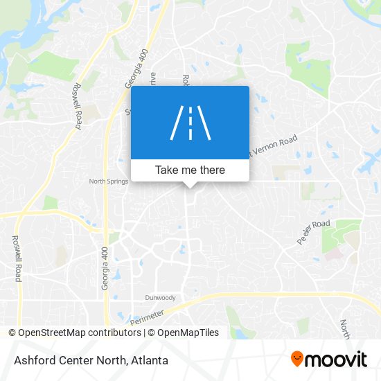 Ashford Center North map