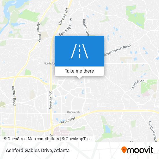 Mapa de Ashford Gables Drive