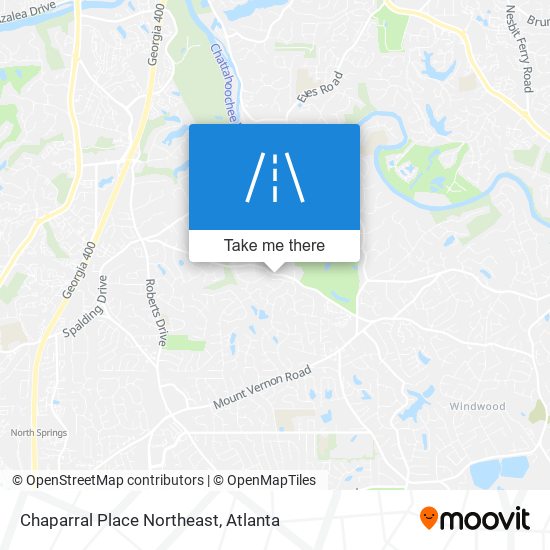 Chaparral Place Northeast map