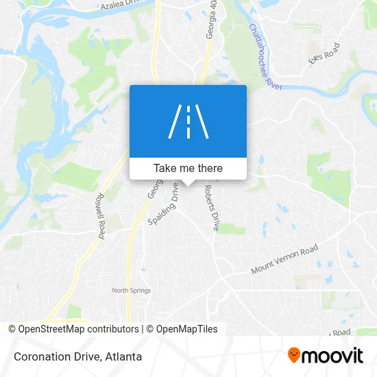 Coronation Drive map