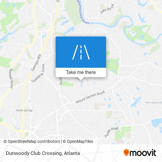 Mapa de Dunwoody Club Crossing