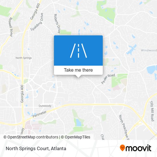 Mapa de North Springs Court