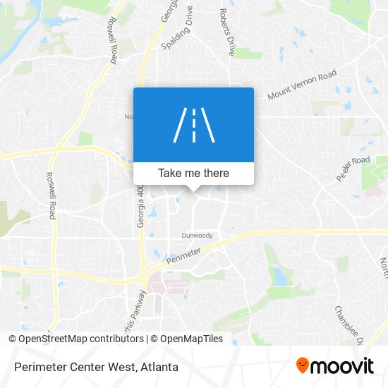 Perimeter Center West map