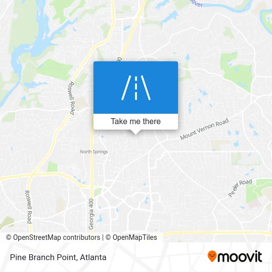 Pine Branch Point map