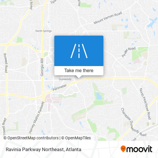 Ravinia Parkway Northeast map