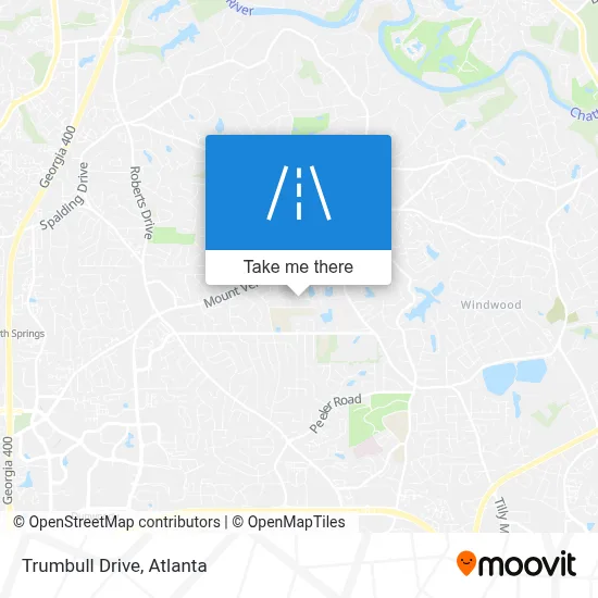 Trumbull Drive map