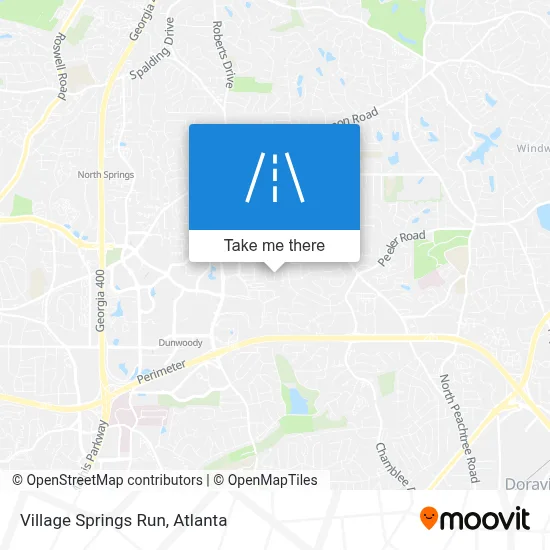 Village Springs Run map