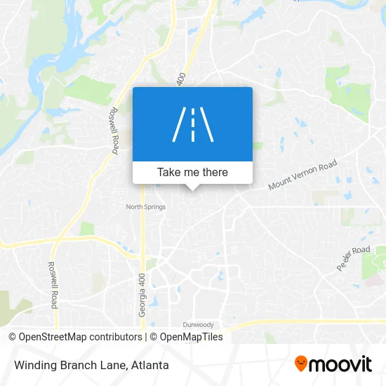 Winding Branch Lane map