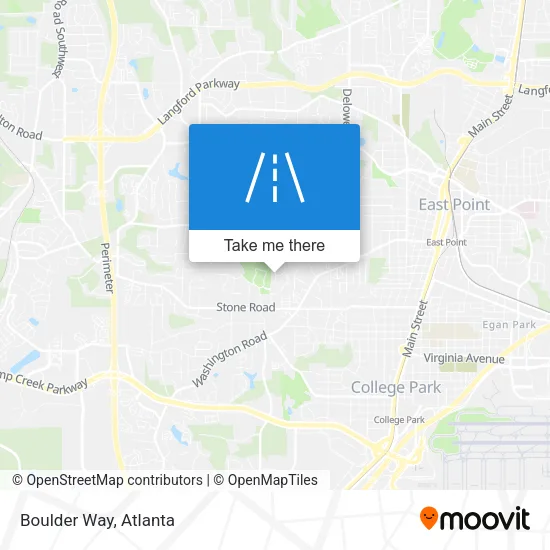 Boulder Way map