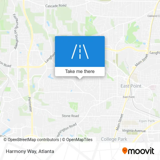 Harmony Way map