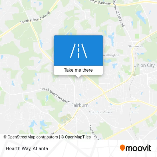 Hearth Way map