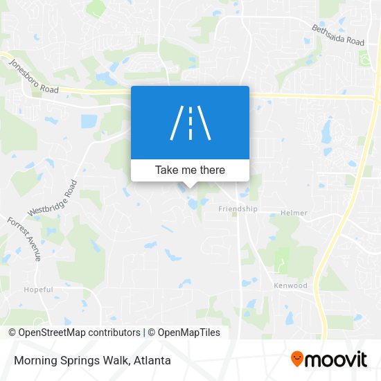 Mapa de Morning Springs Walk