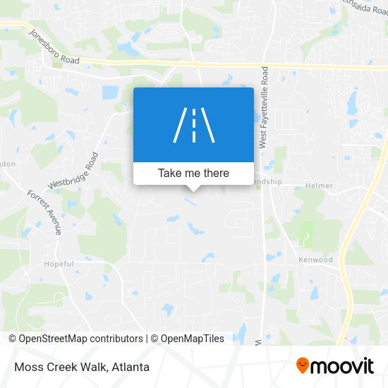 Moss Creek Walk map