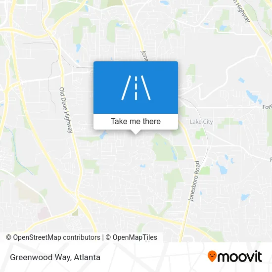 Greenwood Way map