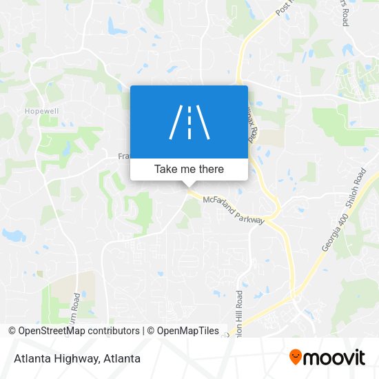 Mapa de Atlanta Highway