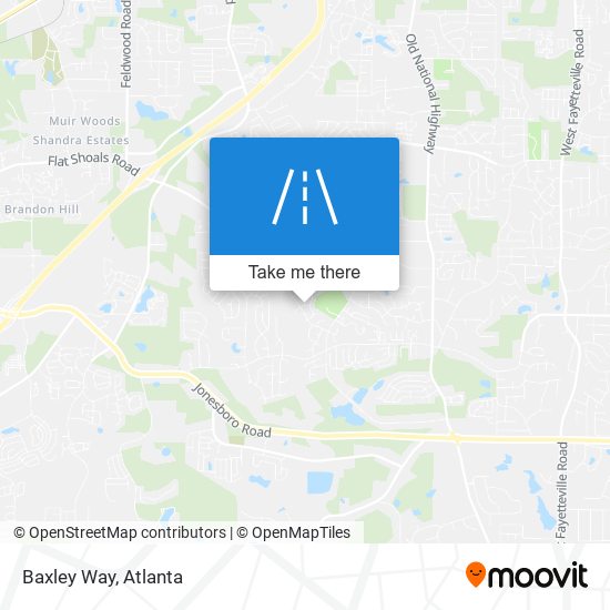 Baxley Way map