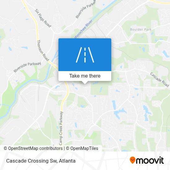 Cascade Crossing Sw map