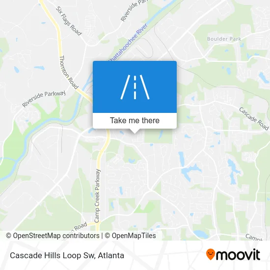Cascade Hills Loop Sw map