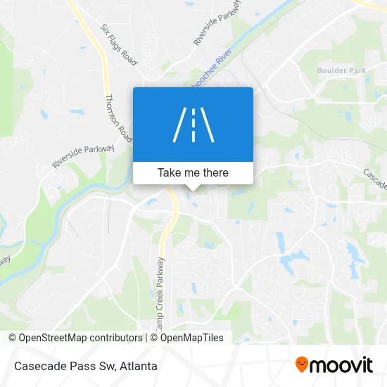 Casecade Pass Sw map