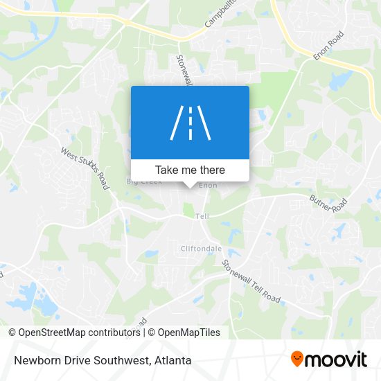 Mapa de Newborn Drive Southwest