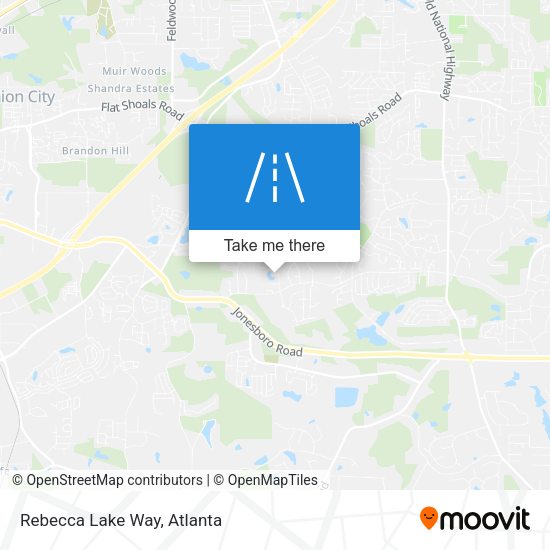 Mapa de Rebecca Lake Way