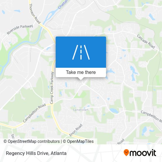 Regency Hills Drive map