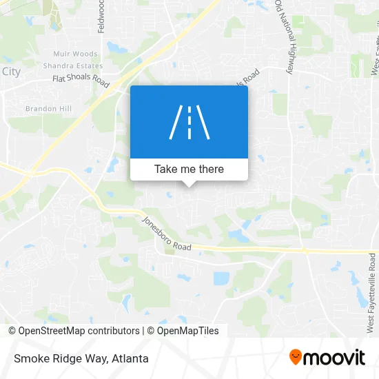 Smoke Ridge Way map