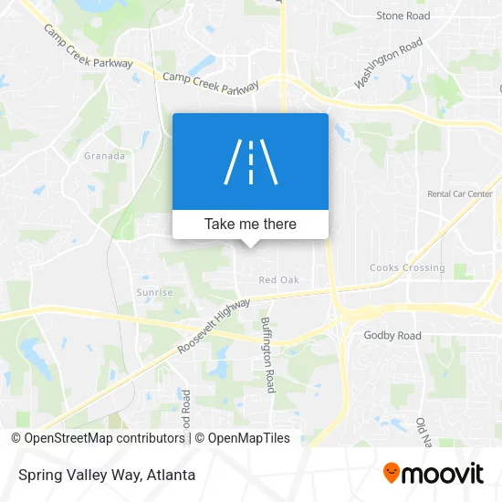 Spring Valley Way map