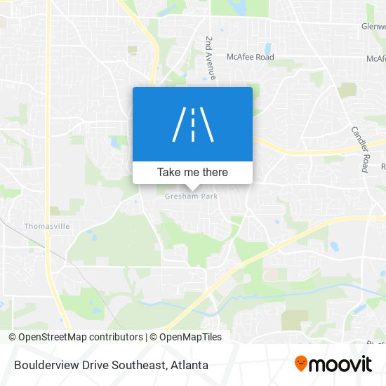 Mapa de Boulderview Drive Southeast