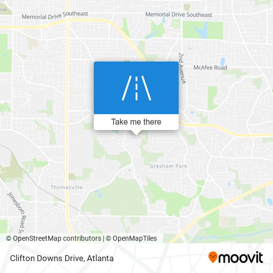 Mapa de Clifton Downs Drive