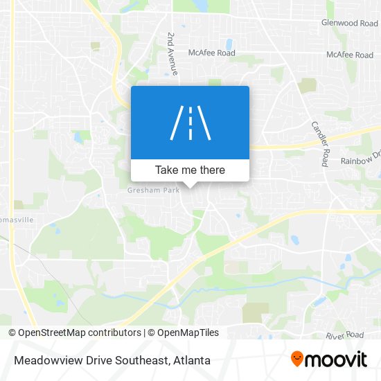 Mapa de Meadowview Drive Southeast