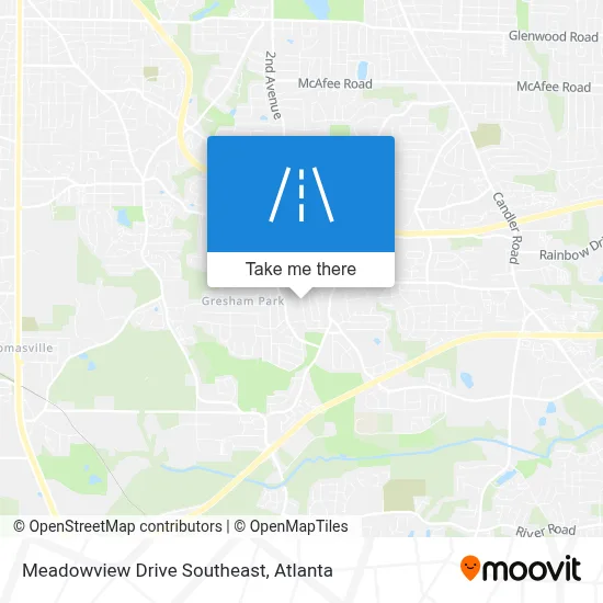Meadowview Drive Southeast map
