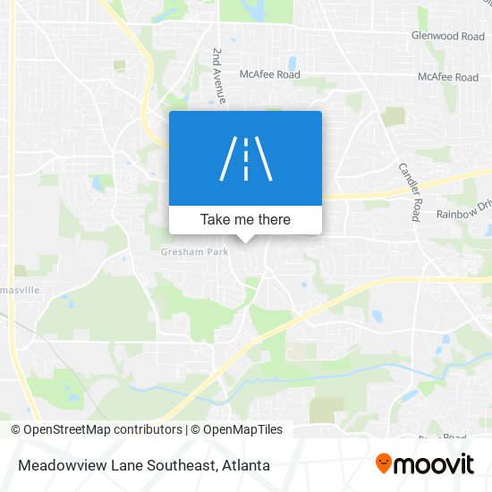 Mapa de Meadowview Lane Southeast