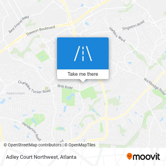 Mapa de Adley Court Northwest