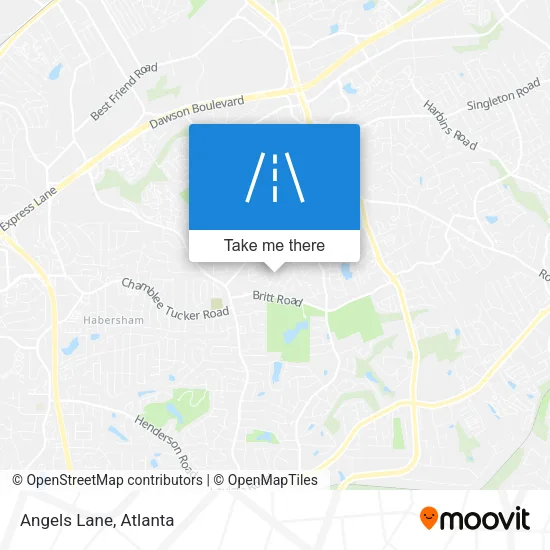Angels Lane map
