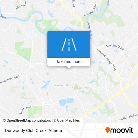 Mapa de Dunwoody Club Creek