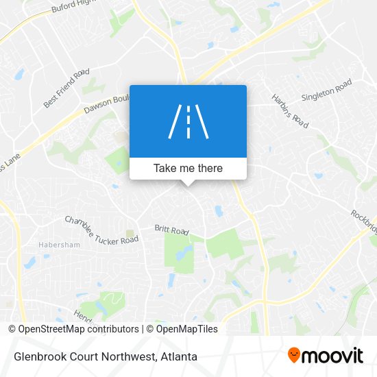 Mapa de Glenbrook Court Northwest