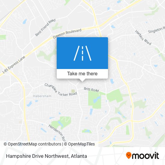 Mapa de Hampshire Drive Northwest