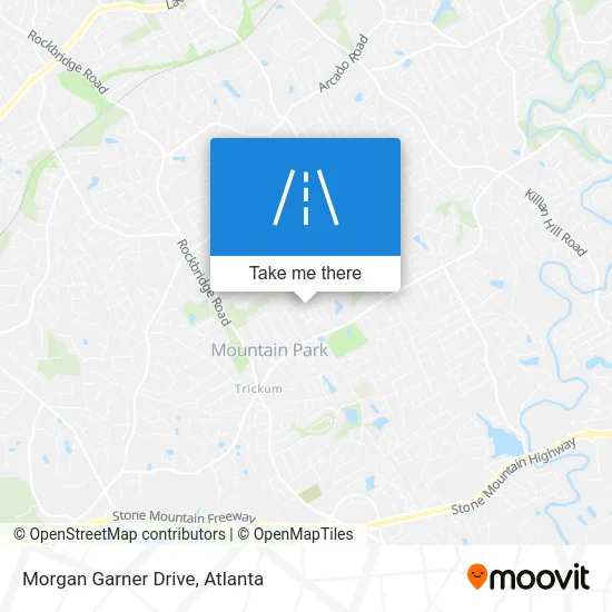 Morgan Garner Drive map