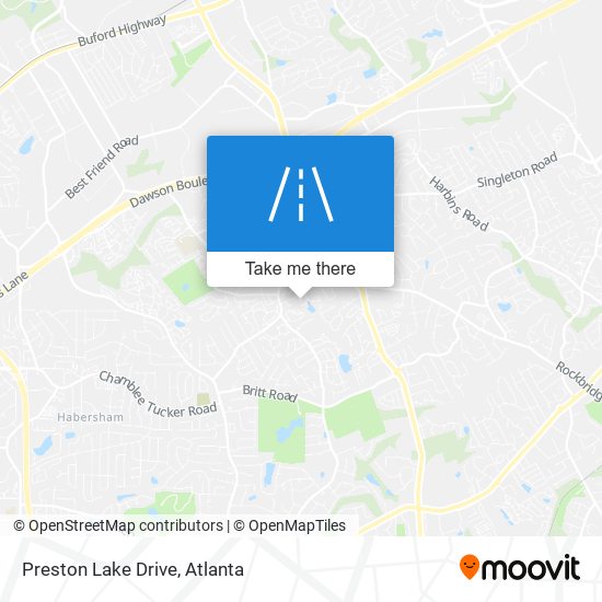 Preston Lake Drive map